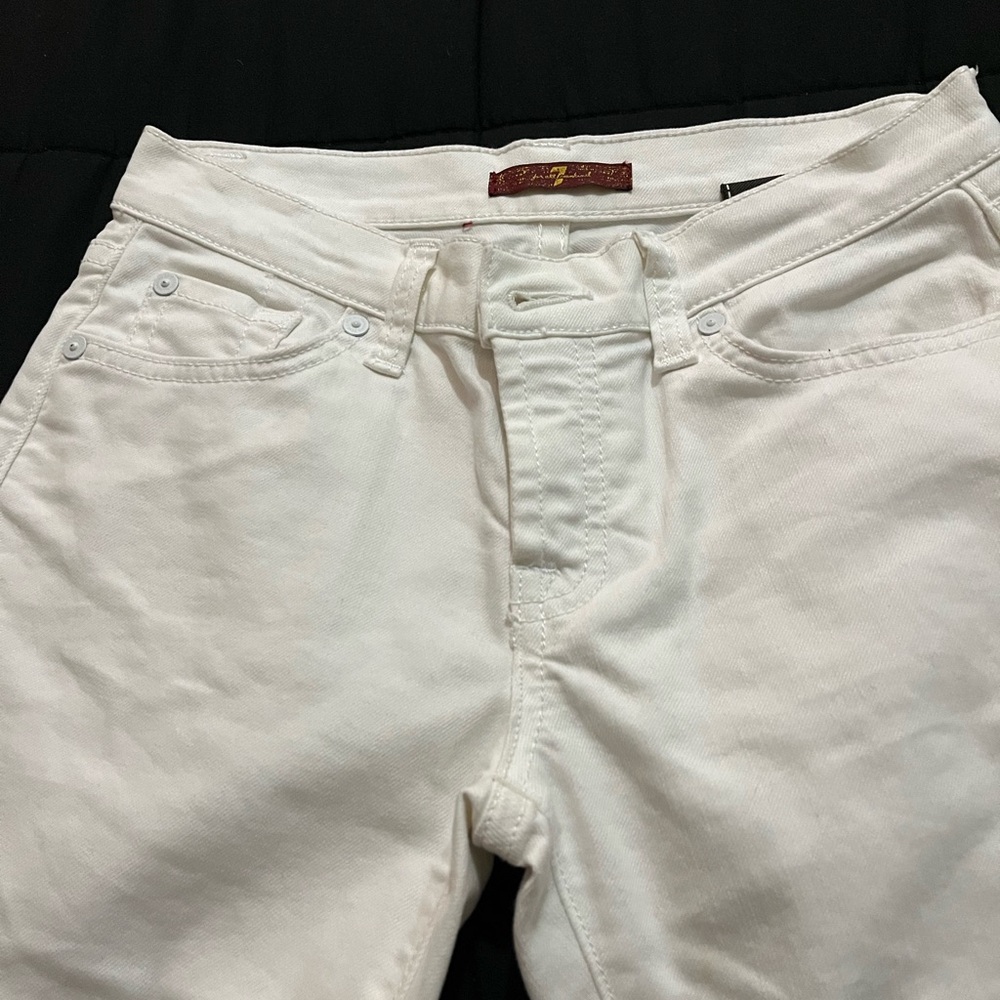 7 For All Mankind Kids White Jeans